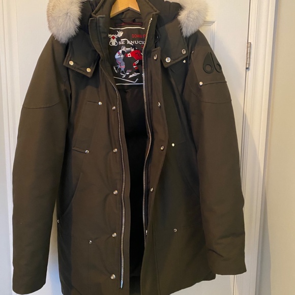 Moose Knuckles Green Performance Jacket with Standing Collar - Picture 5 of 7